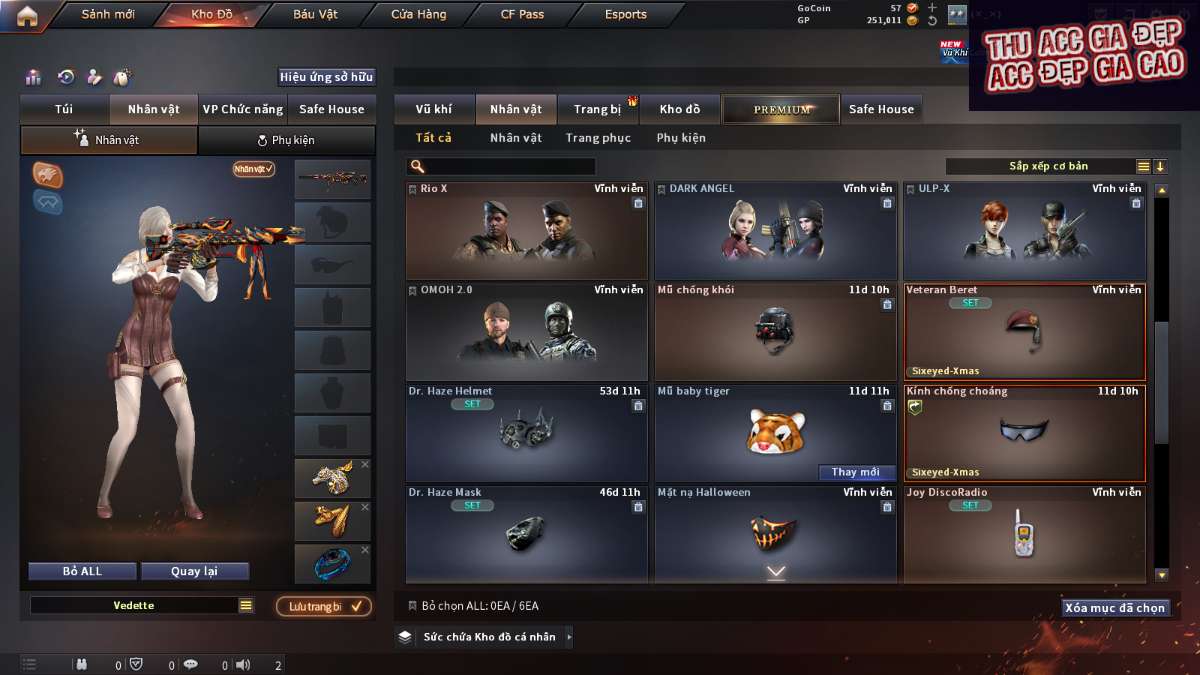 shop acc cf uy tin gia re